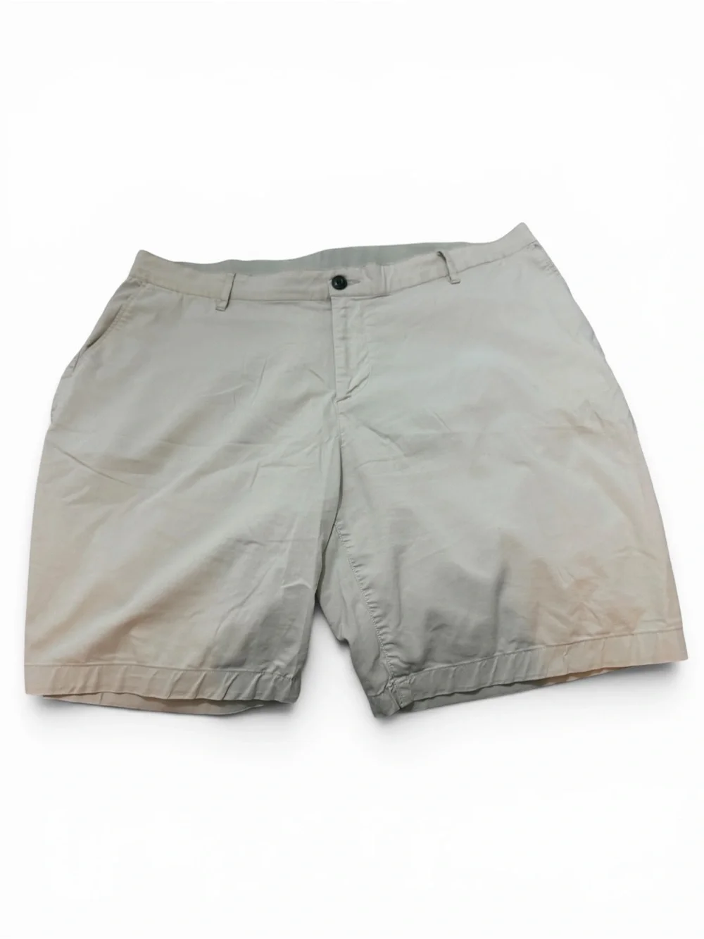 Faherty Light Beige Flat Front Chino Khaki Shorts Size 38